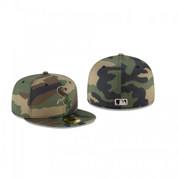 Men's Chicago White Sox Forest Pop Camo Green 59FIFTY Fitted Hat