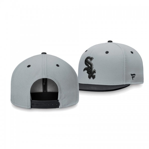Chicago White Sox Team Gray Black Snapback Hat