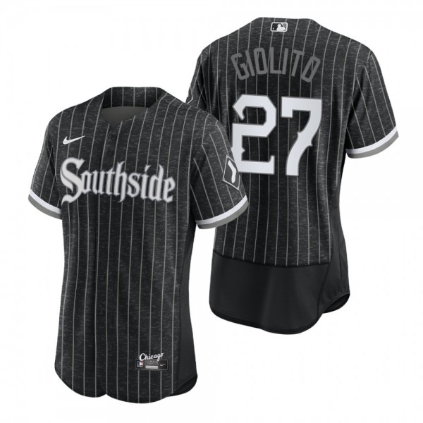 Men's Chicago White Sox Lucas Giolito Black 2021 City Connect Authentic Jersey