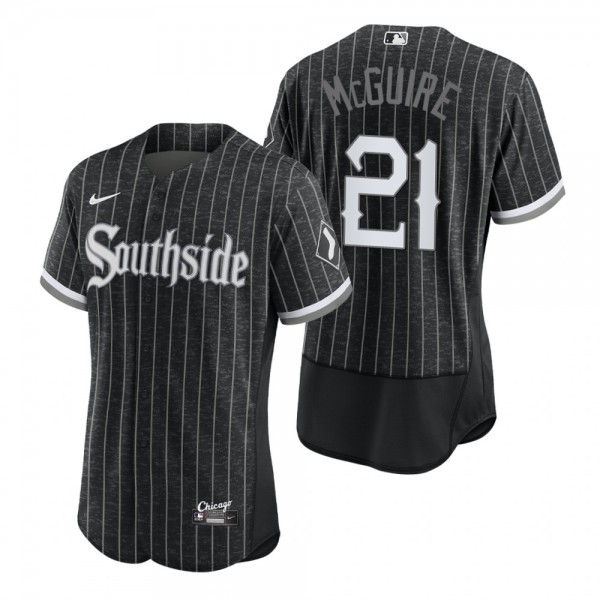 Men's Chicago White Sox Reese McGuire Black City Connect Authentic Jersey