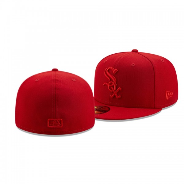 Men's White Sox Color Pack Scarlet 59FIFTY Fitted Hat