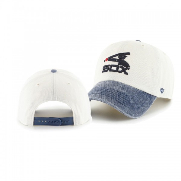 Chicago White Sox Apollo White Navy Two-Tone Cleanup Snapback Hat