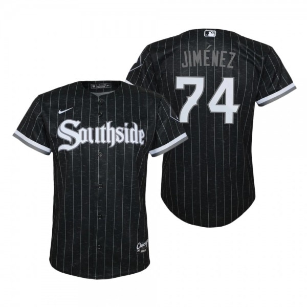 Youth Chicago White Sox Eloy Jimenez Nike Black 2021 City Connect Replica Jersey