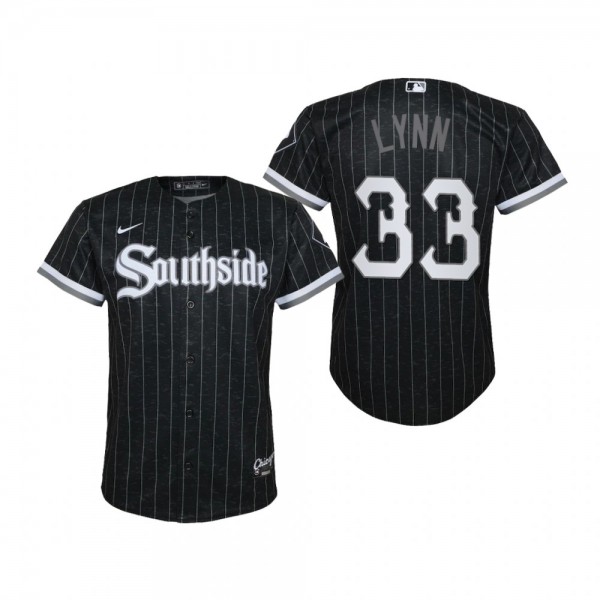 Youth Chicago White Sox Lance Lynn Nike Black 2021 City Connect Replica Jersey