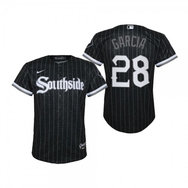 Youth Chicago White Sox Leury Garcia Nike Black 2021 City Connect Replica Jersey