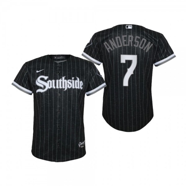 Youth Chicago White Sox Tim Anderson Nike Black 2021 City Connect Replica Jersey