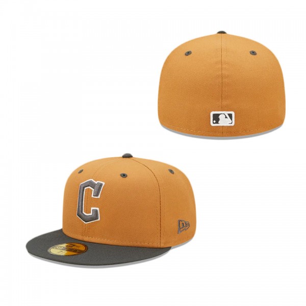 Cleveland Guardians Color Pack Tan 59FIFTY Fitted Hat