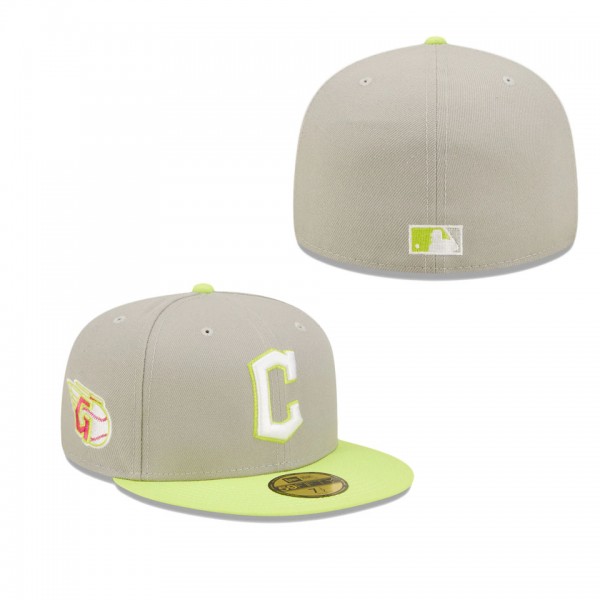 Cleveland Guardians Gray Cyber 59FIFTY Fitted Hat
