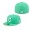 Cleveland Guardians Island Green Logo White 59FIFTY Fitted Hat