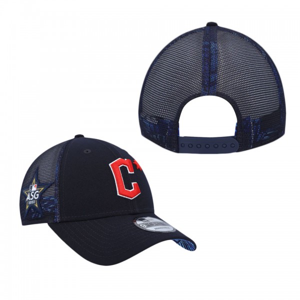 Men's Cleveland Guardians Navy 2022 MLB All-Star Game Workout 9FORTY Snapback Hat