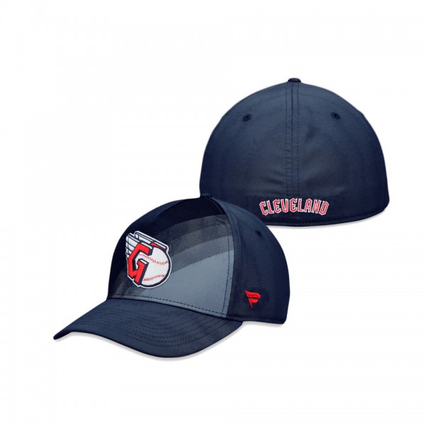 Cleveland Guardians Navy Iconic Gradient Flex Hat