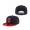 Men's Cleveland Guardians New Era Navy Red Team Color 9FIFTY Snapback Adjustable Hat