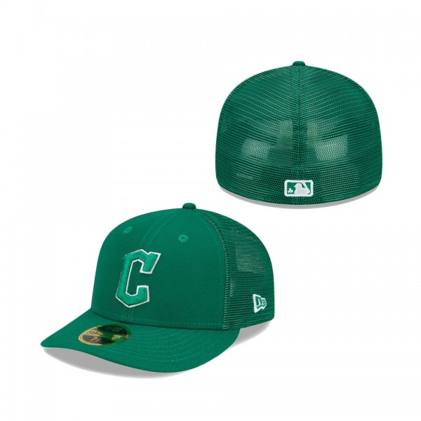 Cleveland Guardians New Era 2022 St. Patrick's Day On-Field Low Profile 59FIFTY Fitted Hat Green