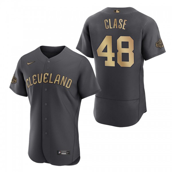 Emmanuel Clase Guardians 2022 MLB All-Star Game Authentic Charcoal Jersey
