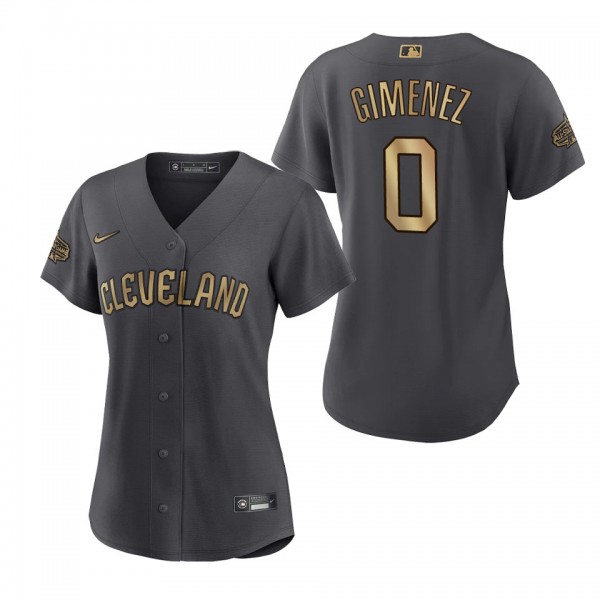 Women's Andres Gimenez Guardians Charcoal 2022 MLB All-Star Game Replica Jersey