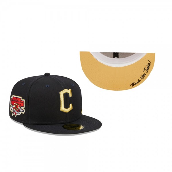 Cleveland Guardians Navy Thank You Jackie 2.0 59FIFTY Fitted Hat