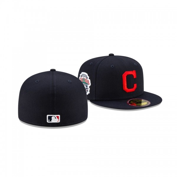 Men's Cleveland Indians Stadium Patch Navy 59FIFTY Fitted Hat