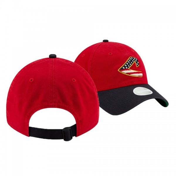 Women's Indians 2019 Stars & Stripes Red 9TWENTY Adjustable New Era Hat