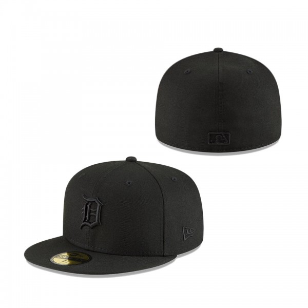 Detroit Tigers New Era Black On Black 59FIFTY Fitted Hat