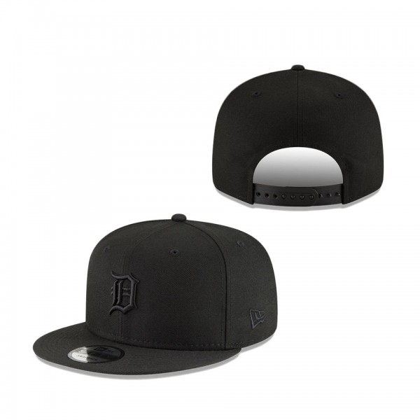 Detroit Tigers New Era Black On Black 9FIFTY Snapback Hat