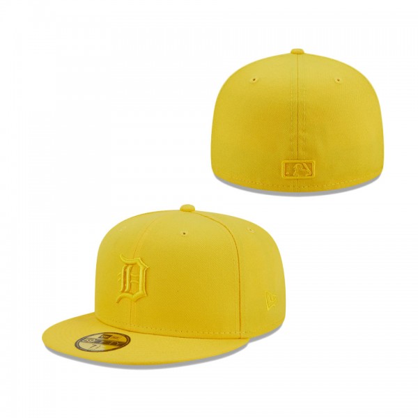 Detroit Tigers New Era Icon Color Pack 59FIFTY Fitted Hat Yellow