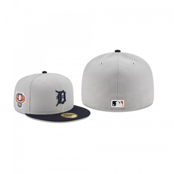 Men's Detroit Tigers 1945 Season Anniversary Patch Gray 59FIFTY Fitted Hat