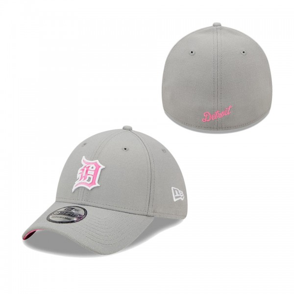 Men's Detroit Tigers Gray 2022 Mother's Day 39THIRTY Flex Hat