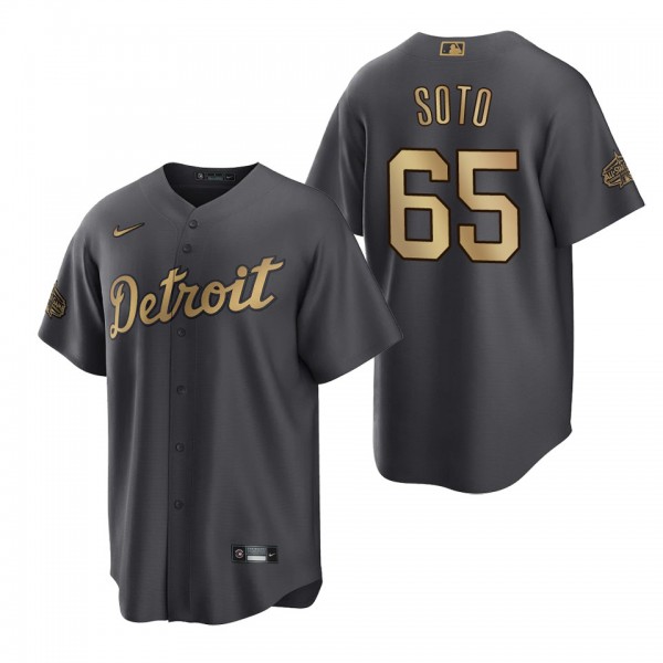 Gregory Soto Tigers Charcoal 2022 MLB All-Star Game Replica Jersey