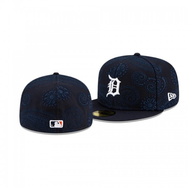 Men's Tigers Swirl Navy 59FIFTY Fitted Hat