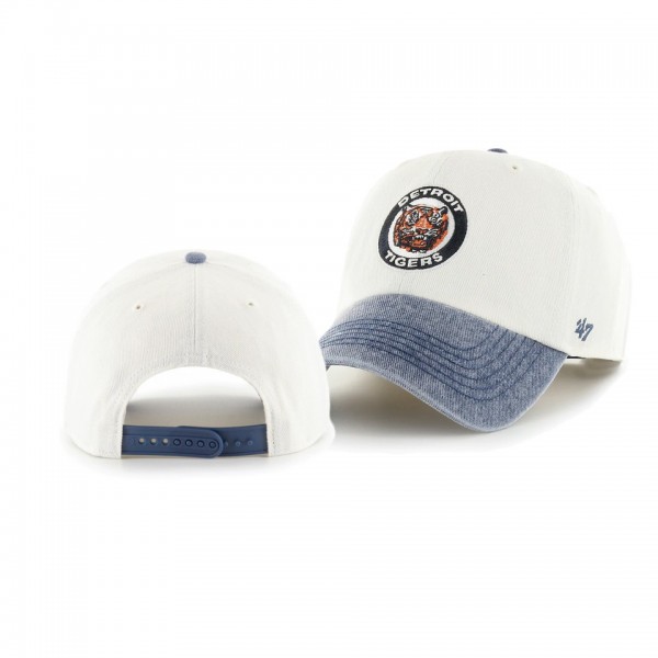 Detroit Tigers Apollo White Navy Two-Tone Cleanup Snapback Hat