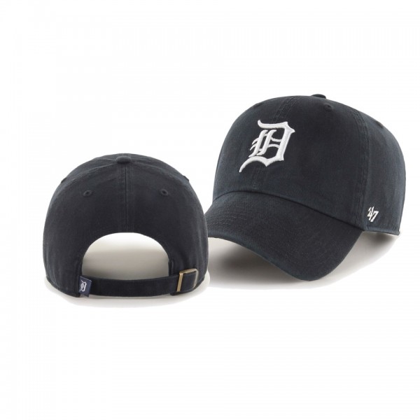 Youth Detroit Tigers Team Logo Navy Clean Up Adjustable Hat