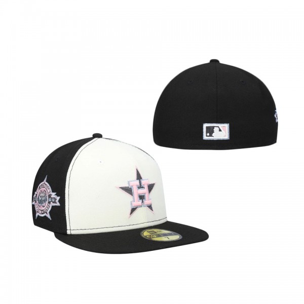 Houston Astros 1986 All-Star Game Pink Undervisor 59FIFTY Cap Cream Black