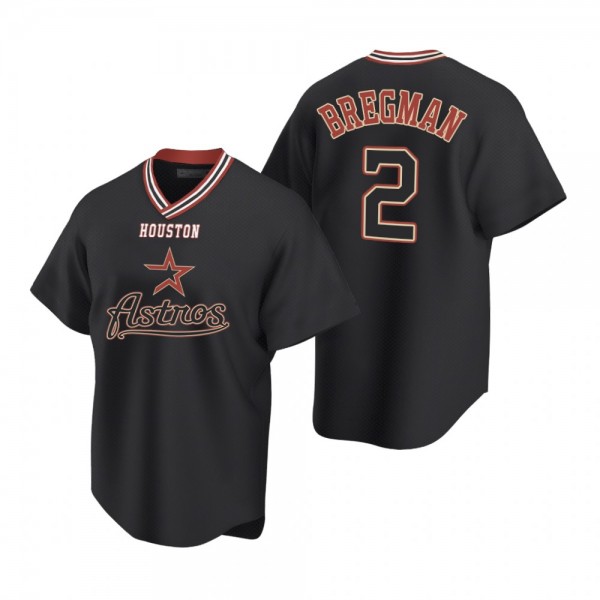 Houston Astros Alex Bregman Replica Black Vintage Jersey