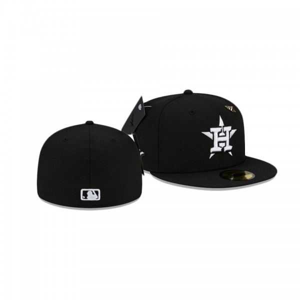 Men's Astros Paper Planes Black 59FIFTY Fitted Hat