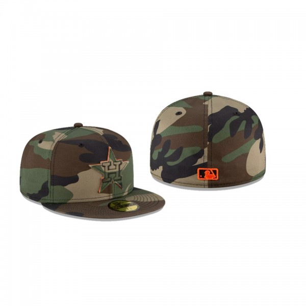 Men's Houston Astros Forest Pop Camo Green 59FIFTY Fitted Hat