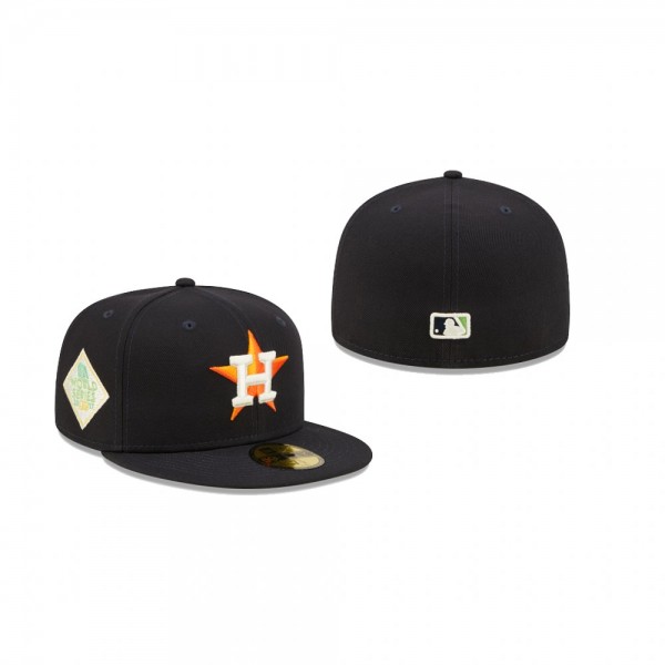 Houston Astros Navy Citrus Pop 59FIFTY Fitted Hat