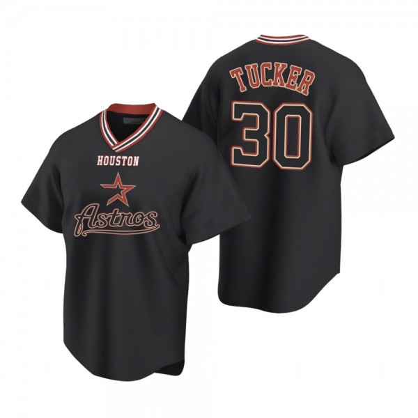 Houston Astros Kyle Tucker Replica Black Vintage Jersey