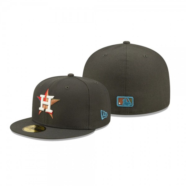 Houston Astros Charcoal Multi Color Pack 59FIFTY Hat