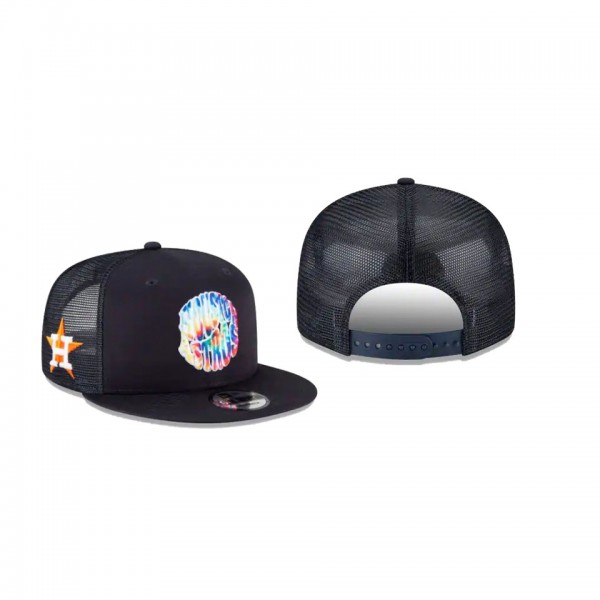 Men's Houston Astros Groovy Collection Navy 9FIFTY Snapback Hat