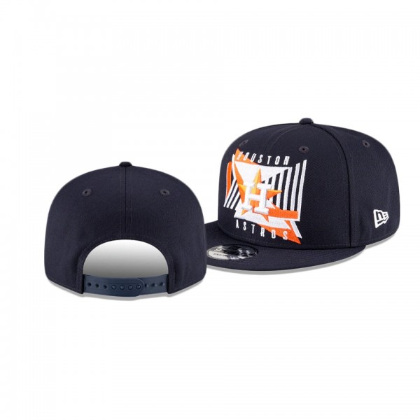 Men's Astros Shapes Navy 9FIFTY Snapback Hat