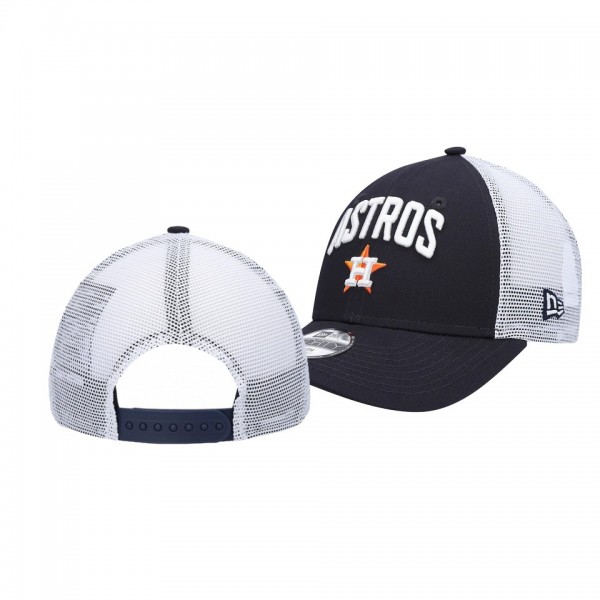 Houston Astros Team Title Navy White 9FORTY Snapback Hat