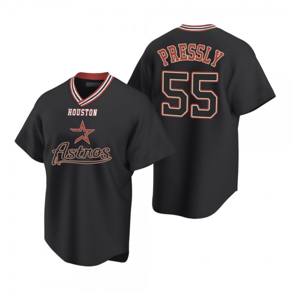 Houston Astros Ryan Pressly Replica Black Vintage Jersey