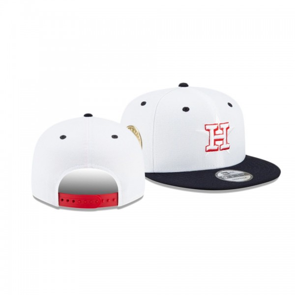 Houston Astros Americana White 9FIFTY Snapback Hat
