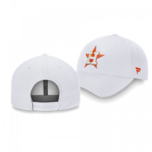 Men's Astros Iconic White Snapback Hat