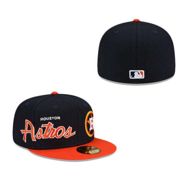 Houston Astros Double Logo 59FIFTY Fitted Hat