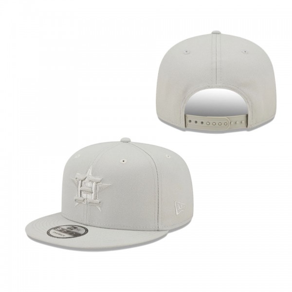 Men's Houston Astros New Era Gray Spring Color Pack 9FIFTY Snapback Hat