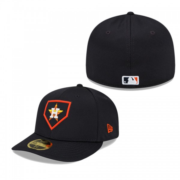 Houston Astros Navy 2022 Clubhouse Low Profile 59FIFTY Fitted Hat