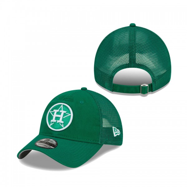 Houston Astros New Era St. Patrick's Day 9TWENTY Adjustable Hat Green