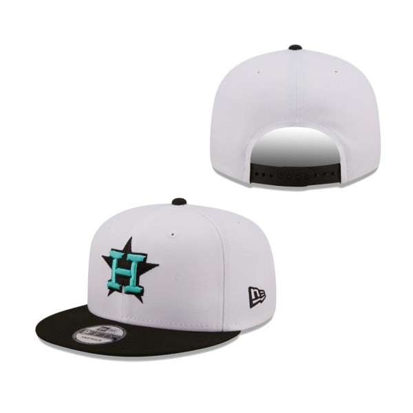 Houston Astros New Era Spring Two-Tone 9FIFTY Snapback Hat White Black