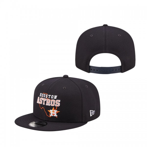 Houston Astros New Era State 9FIFTY Snapback Hat Navy